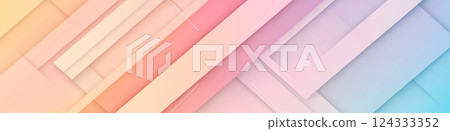 Pastel gradient background with random geometric patterns 124333352