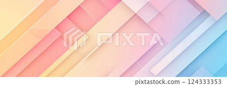 Pastel gradient background with random geometric patterns 124333353