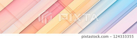 Pastel gradient background with random geometric patterns 124333355