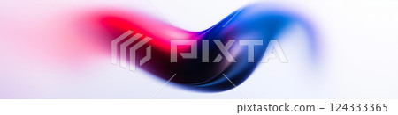 Abstract red and blue swirling shape on white background Abstract red and blue swirling shape on white background 124333365