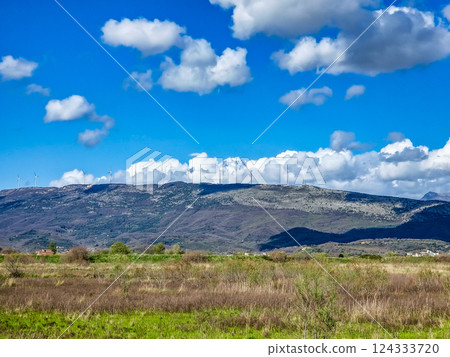 Nature Park Ulcinjske Salane, Montenegro. Nature Park Ulcinjske Salane, Montenegro. 124333720