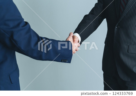 Close-up of business people shaking hands 124333769