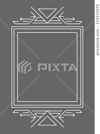 Line geometric frame. Modern decorative linear background. Line geometric frame. Modern decorative linear background. 124333878