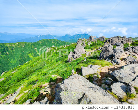 夏季的火內山、妙高山登山（從妙高山南峰眺望火內山） 124333935
