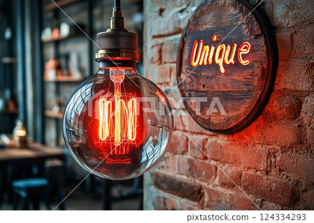 時尚的燈籠和標誌 時尚的燈籠和標誌 124334293