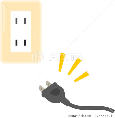 Plug removed from outlet 124334591