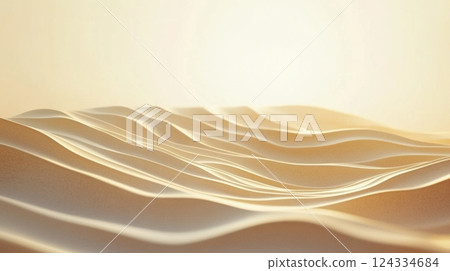 Desert dunes and beautiful sunrise landscape Desert dunes and beautiful sunrise landscape 124334684