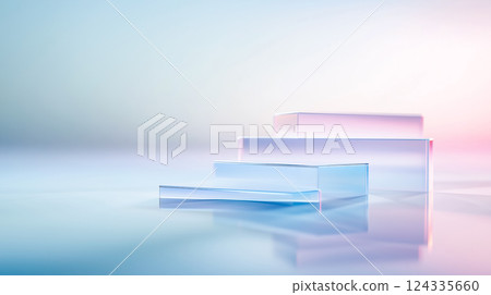 乾淨且極簡的 3D 物體 124335660