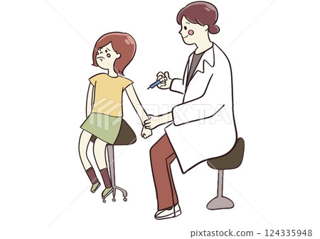 Vaccination girl 124335948