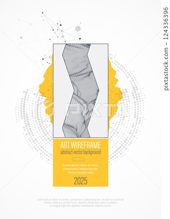 Wireframe design for posters. Page layout. ART background. Scientific cover template for presentations. Wireframe design for posters. Page layout. ART background. Scientific cover template for presentations. 124336396