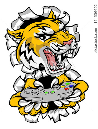 Wildcat Bobcat Bobcats Wildcats Gamer Mascot 124336692