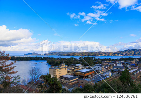 從天橋立櫻山展望台看到的風景 從天橋立櫻山展望台看到的風景 124336761