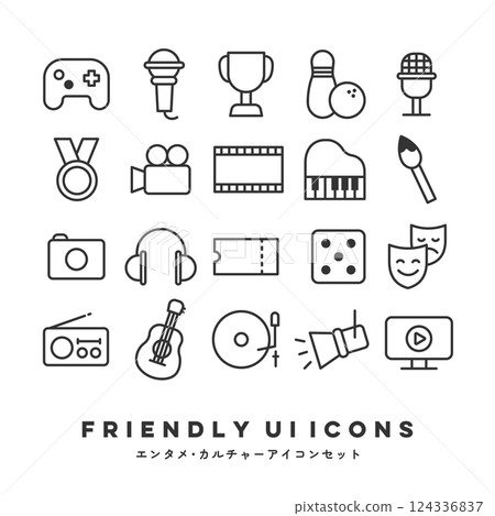 UI 圖示集（娛樂） 124336837