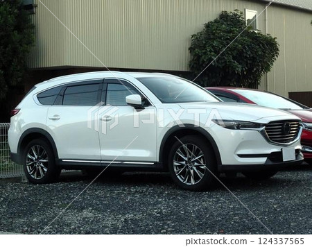 White car (Mazda CX-60) 124337565