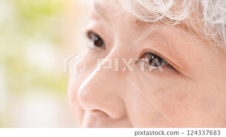 Female Senior Eye Close-up Female Senior Eye Close-up 124337683