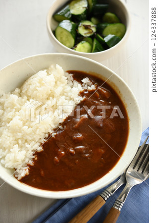 Curry and rice Curry and rice 124337888