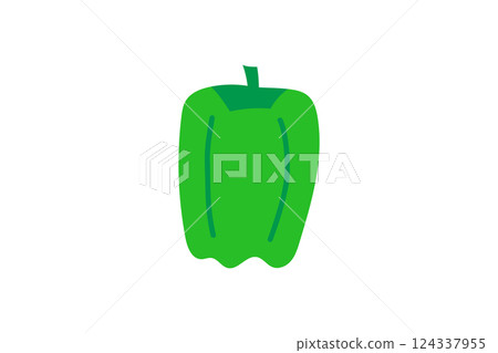 Illustration of green peppers Illustration of green peppers 124337955