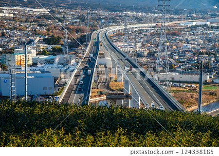 靜岡縣富士市天滿附近新東名高速公路 124338185