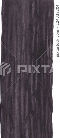 Realistic watercolor tree trunk isolated on a white background 124338204