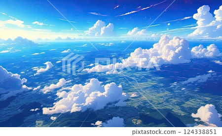 AI 影像：從上方俯瞰地球 124338851