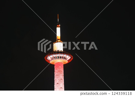 [Kyoto Station Illumination] The gorgeous Kyoto Tower 124339118