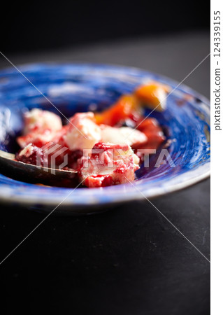 Close up Mix berry cheese cake Close up Mix berry cheese cake 124339155