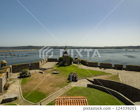 Inside the Castle Castelo de San Anton in La Coruna in Spain 124339201
