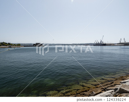 Castelo de San Anton guarding the harbour entrance of La Coruna in Spain Castelo de San Anton guarding the harbour entrance of La Coruna in Spain 124339224