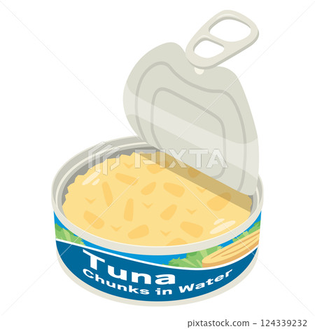 Open can of tuna 124339232