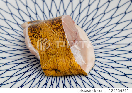 puffer fish fillet stock photo 124339261