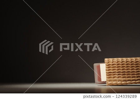 Blank beauty product in recycled delivery packaging Blank beauty product in recycled delivery packaging 124339289
