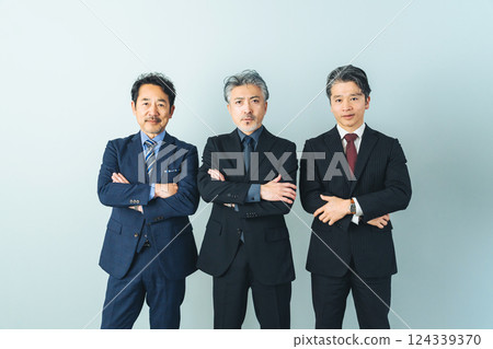 Group of middle-aged male business people Group of middle-aged male business people 124339370