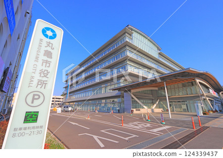 Scenery of Marugame City Hall, Marugame City, Kagawa Prefecture Scenery of Marugame City Hall, Marugame City, Kagawa Prefecture 124339437