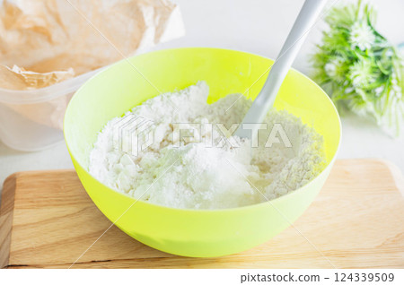 Yogurt steamed bread dough 124339509