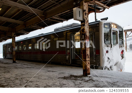 Train at Rumoi Station 124339555