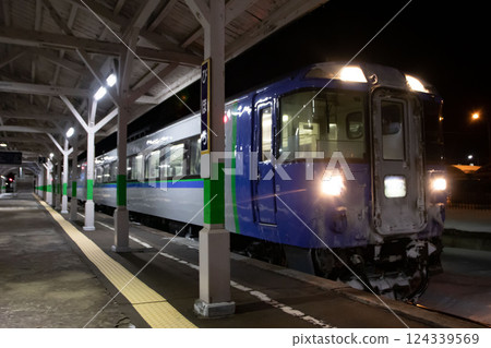 Okhotsk Express at Bihoro Station 124339569