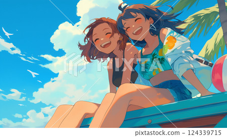 一個泳裝女士 124339715