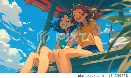 一個泳裝女士 一個泳裝女士 124339758