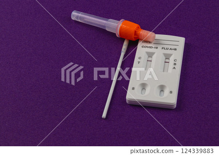 New testing kit for COVID-19 and flu reveals results clearly for users 124339883