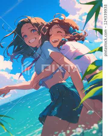 一個泳裝女士 一個泳裝女士 124339938