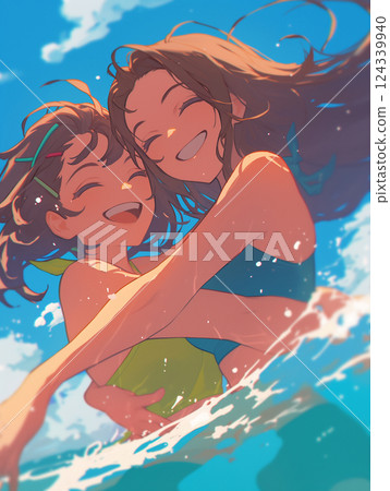 A swimsuit lady 124339940