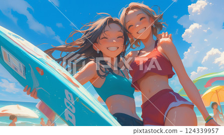 一個泳裝女士 124339957