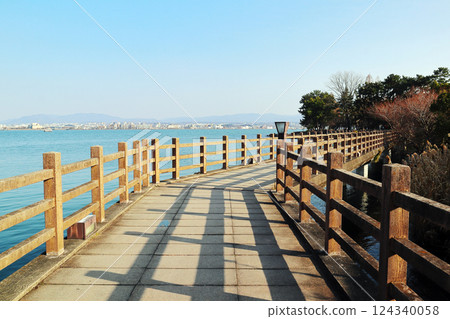 Lake Biwa and Zeze Shinbashi 124340058