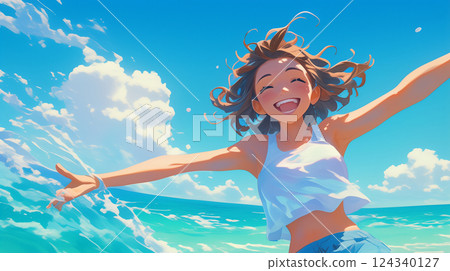 A swimsuit lady A swimsuit lady 124340127