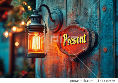 Antique style sign 124340676