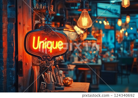 Antique style sign 124340692