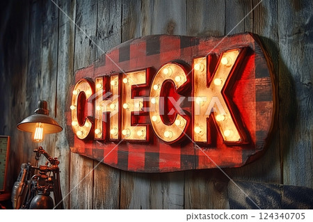 Antique style sign 124340705