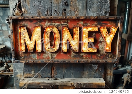 Antique style sign 124340735