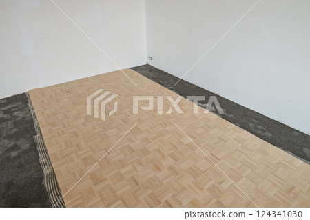 Laying oak vintage pattern parquet Laying oak vintage pattern parquet 124341030