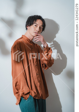 Refreshing male portrait 124341279